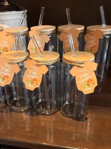 12/16/20oz Pre-Drilled Sublimation Snow Globe Glass Can with Bamboo Lid Crafix photo review