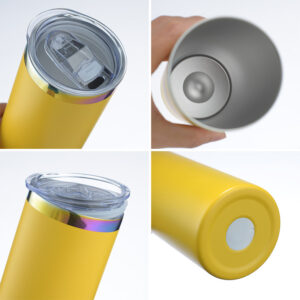 details-of-20oz-powder-coated-rainbow-plated-skinny-tumblers