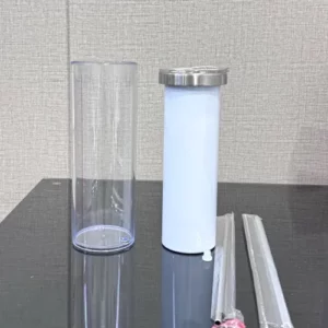 20oz Sublimation Double Wall Snow Globe Skinny Tumbler photo review