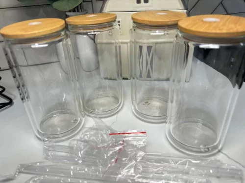 12/16/20oz Pre-Drilled Sublimation Snow Globe Glass Can with Bamboo Lid Crafix photo review