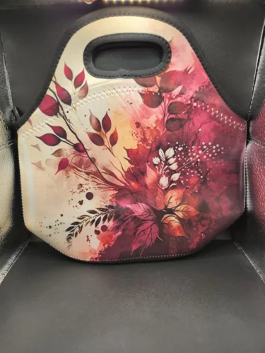 Custom Design White Neoprene Sublimation Lunch Tote Bag Blank 50pcs photo review