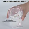 16oz Borosilicate Sublimation Snow Globe GlassPlastic Can Crafix