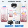 16oz Borosilicate Sublimation Snow Globe GlassPlastic Can Crafix