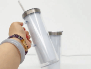 20oz Sublimation Double Wall Snow Globe Skinny Tumbler photo review