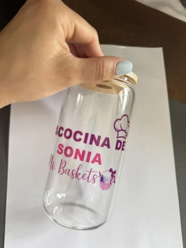 25packs 16/20oz Can Shaped Sublimation Beer Can Glass With Bamboo Lid photo review