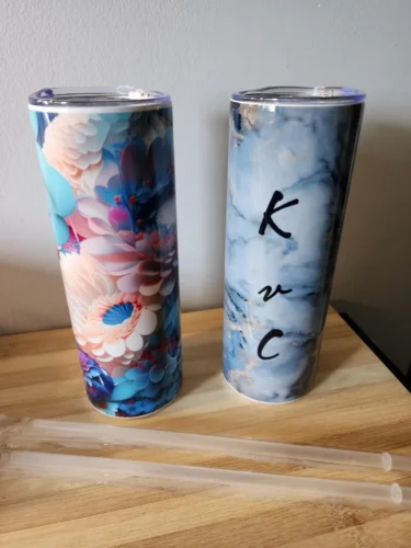20oz Sublimation Skinny Tumbler with Flat Bottom Crafix photo review