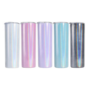 20/30oz Straight Glitter Sublimation Tumbler Vacuum Insulated