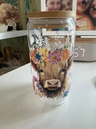 12/16/20oz Pre-Drilled Sublimation Snow Globe Glass Can with Bamboo Lid Crafix photo review