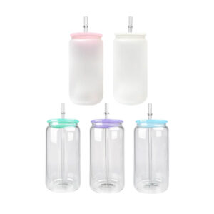 16oz Borosilicate Sublimation Beer Glass Can