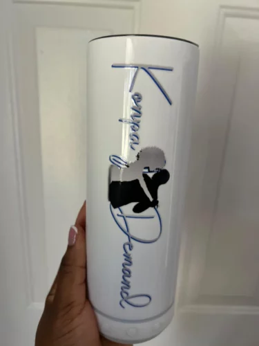 20oz Usb Charging White Sublimation Water Bottle Speaker Music Cup Bluetooth Tumbler photo review