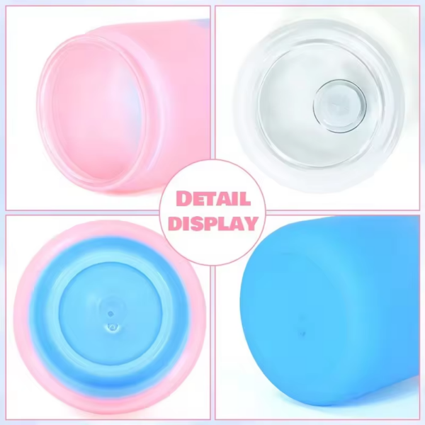 details-of-solid-ombre-16oz-matte-colored-plastic-cup-soda-can-with-pp-lids