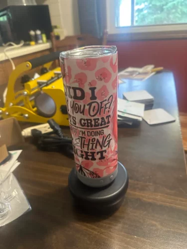 20oz Usb Charging White Sublimation Water Bottle Speaker Music Cup Bluetooth Tumbler photo review