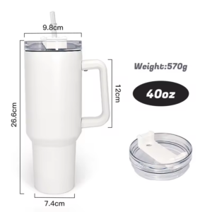 Stainless Steel 40oz Sublimation Glow in the Dark Travel Mug