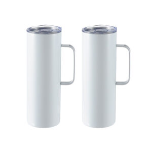 20oz Sublimation Straight Skinny Tumbler with Handle