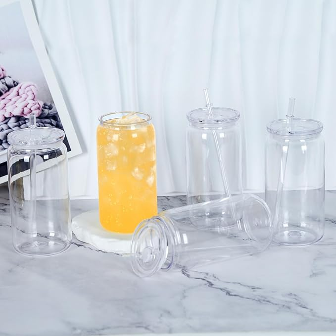 display-2-of-transparent-acrylic-16oz-plastic-libby-beer-can-with-pp-lids