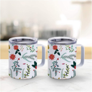12oz Sublimation Blank Vacuum Insulated Coffee Mug with Handle display-of-12oz-sublimation-blank-coffee-mug-with-handle