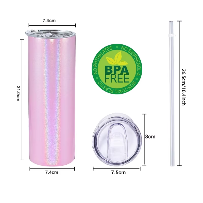 size-of-20-30oz-straight-glitter-sublimation-tumbler-vacuum-insulated