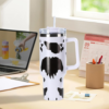 white-stainless-steel-40oz-cow-print-sublimation-travel-mugs