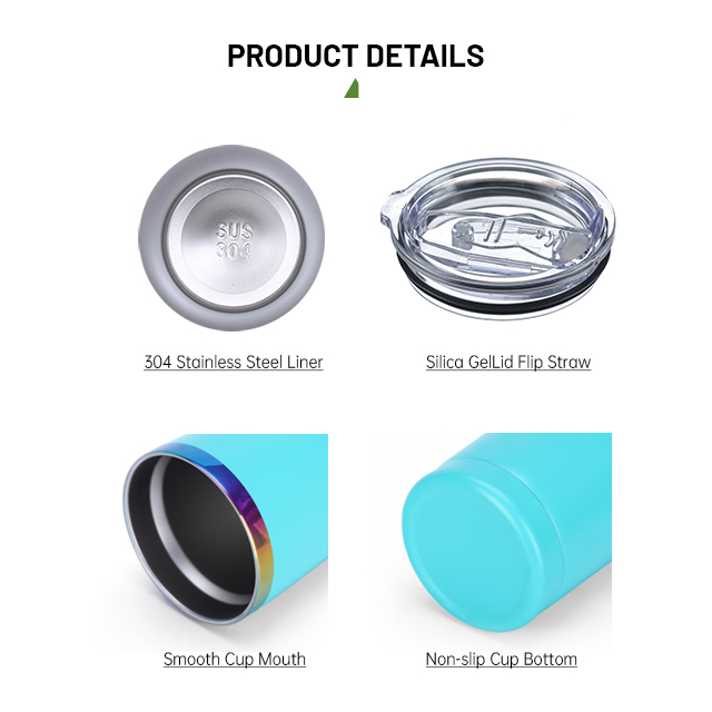 details-of-20oz-stainless-steel-holographic-rainbow-plated-coated-tumblers