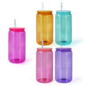 display-of-16oz-sublimation-glass-can-drinking-glasses-with-plastic-lid