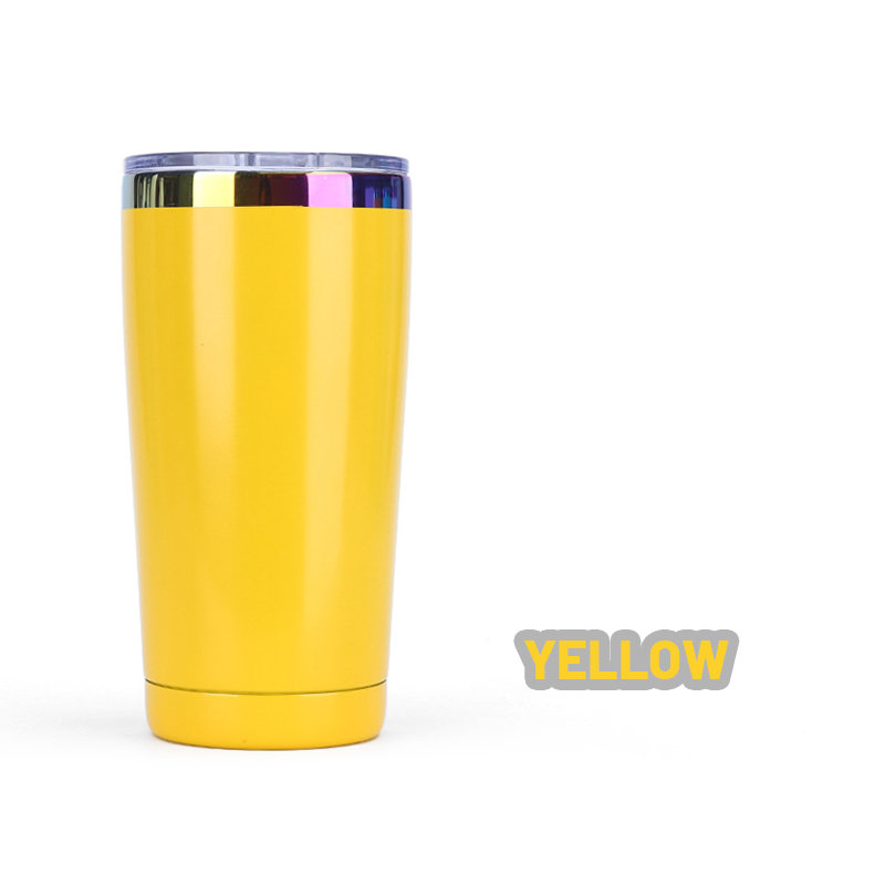 yellow-20oz-stainless-steel-holographic-rainbow-plated-coated-tumblers