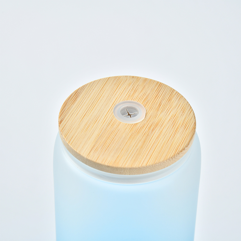 details-1-of-16oz-frosted-gradient-sublimation-glass-can-with-bamboo-lid
