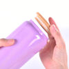 16Oz Color Shimmer Bling Glass Can With Bamboo Pp Lid 16Oz Color Shimmer Bling Glass Can With Bamboo Pp Lid