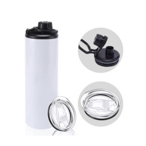20oz Sublimation Portable Double Wall Stainless Steel Vacuum Space Sports Water Bottle