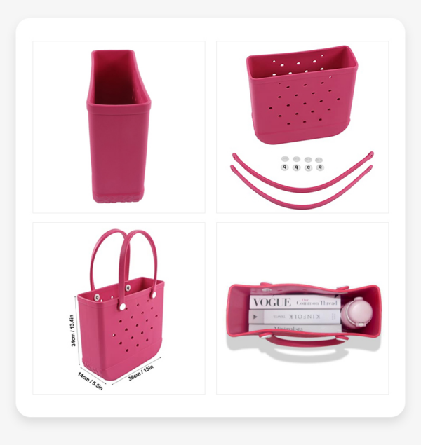 EVA Durable Waterproof Beach Tote Bag for Women