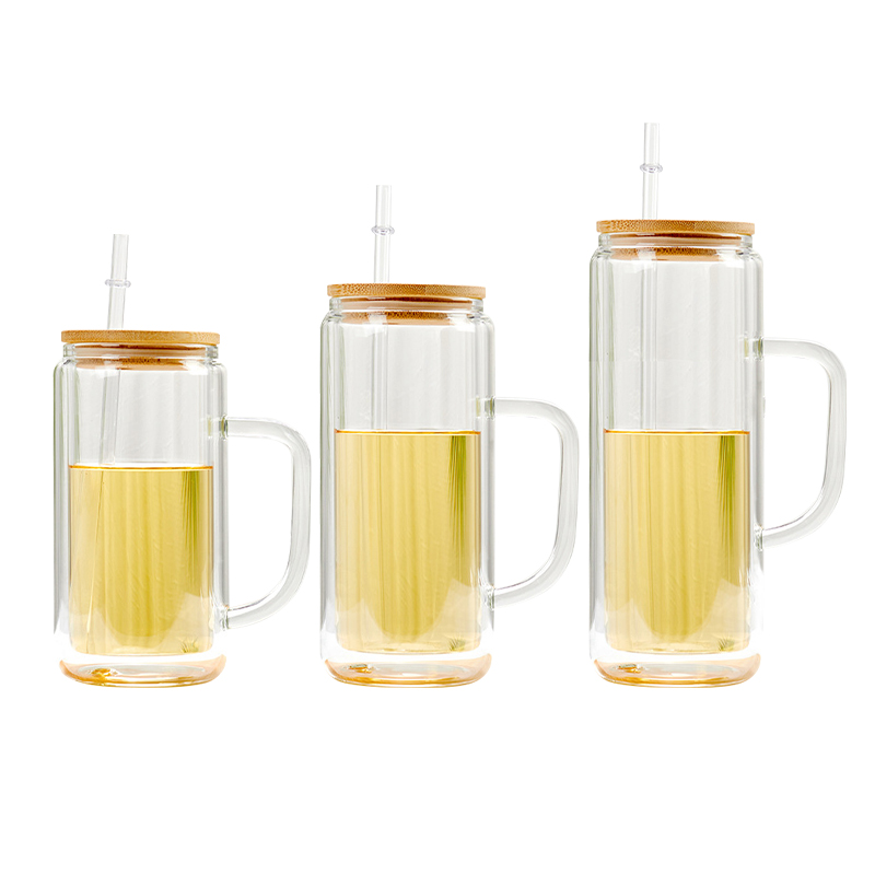 12/15/20oz Sublimation Snow Globe Mugs with Handle