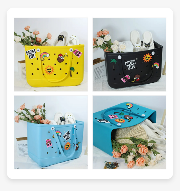 EVA Durable Waterproof Beach Tote Bag for Women