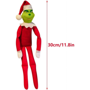 Grinch On Shelf Plush Doll Toy Ornaments Christmas Tree Decor Pendant