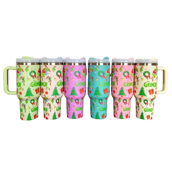 40oz grinch tumblers with xmas tree G2