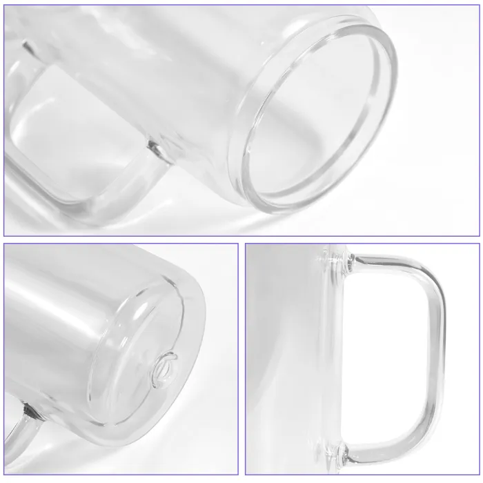 12/15/20oz Sublimation Snow Globe Mugs with Handle