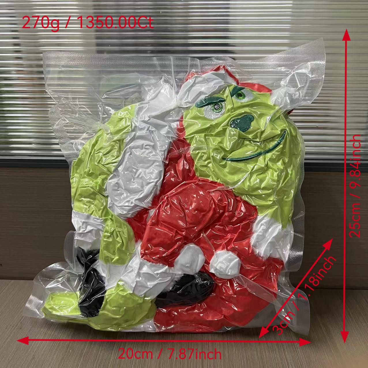 Christmas Green Monster Plush Toys Dog Plush Xmas Gift Set of 3 Plush Toys (1)