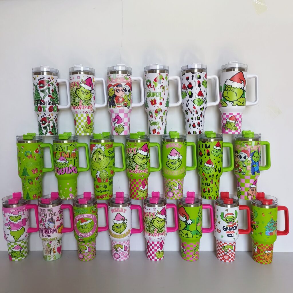 New-40oz-Grinch-Stanley-Tumblers-with-removable-Handle