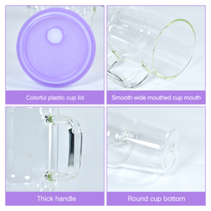 details-of-20oz-clear-glass-tumblers-travel-mugs-with-handle