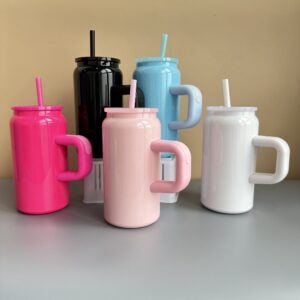 16oz Sublimation Blank Stainless Steel Soda Can With Handle