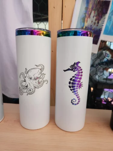 20oz Rainbow Plated Powder Coated Skinny Tumblers photo review