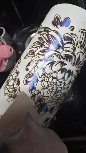 20oz Rainbow Plated Powder Coated Skinny Tumblers photo review