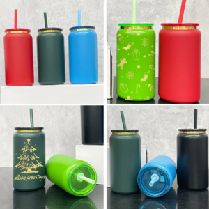 16oz-gold/rainbow-plated-christmas-stainless-steel-soda-can-tumbler-display