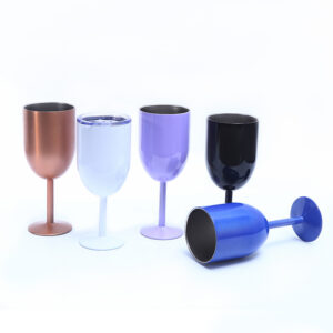 10oz Stainless Steel Goblet Red Wine Glass Cup Colorful Large-Capacity Drum-Shaped 10oz Stainless Steel Goblet Red Wine Glass Cup Colorful Large-Capacity Drum-Shaped