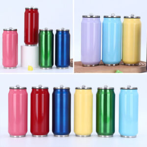 Stainless Steel Water Cup 500ml Reusable Can Shaped Soda Can display-of-stainless-steel-water-cup-500ml-reusable-can-shaped-soda-can