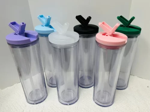 20oz Flip Top Snow Globe Acrylic Cup with Pre-Drilled Hole photo review