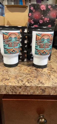 14oz Sublimation Blank Mug Thermal Stainless Steel Double-Wall Insulated Car Cup photo review