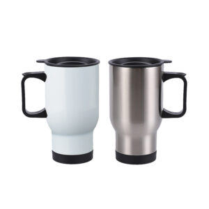 14oz Sublimation Car Mug | Double-Wall Insulated