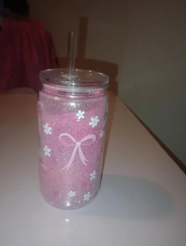 25/50pcs 16/20oz Acrylic Snow Globe Cups with Pre-Drilled Hole Double Wall Libby Cups photo review