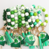 Lucky Four Leaf Wood Bead Bracelet