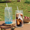 real-shot-of-clear-16oz-acrylic-snow-globe-tumbler-with-pre-drilled-hole
