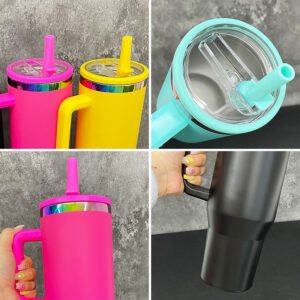 details-of-40oz-rainbow-tumbler-cup-plated-travel-mug-with-leakproof-lids